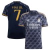 Maillot de Supporter Real Madrid Vini Jr. 7 Extérieur 2023-24 Pour Homme